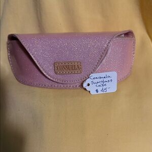 Consuela Pink Glitter Eyewear Case